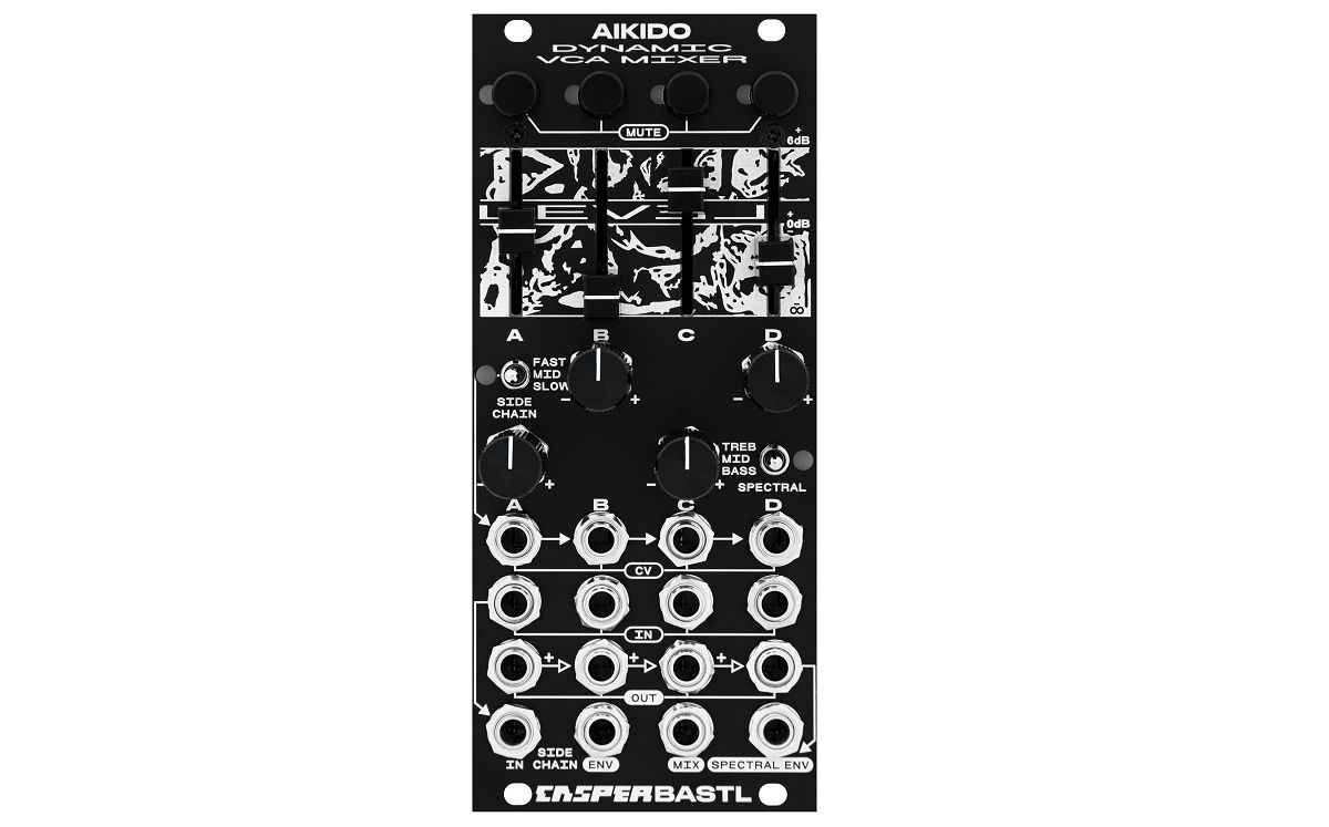Bastl Instruments AIKIDO（合気道）| エンベロープフォロワー装備のクアッドVCAパフォーマンスミキサー