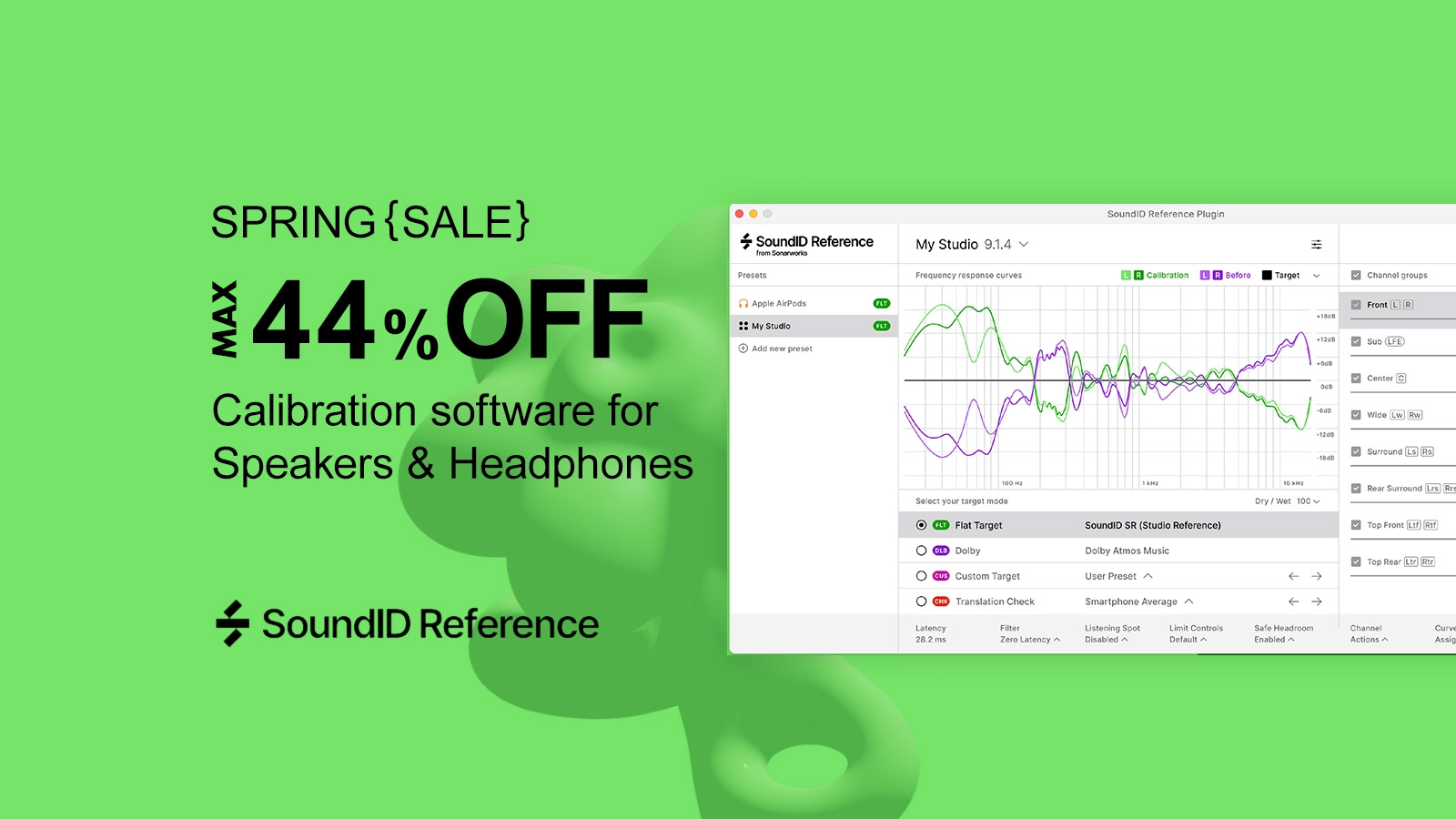 Sonarworks Spring Promotion 最大44% OFF スピーカー&ヘッドフォン補正プラグイン