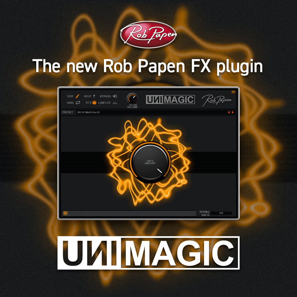 RobPapen UniMagic | ボーカルや楽器のトラックを簡単操作でリッチで印象的なサウンドに変身させるプラグインソフト
