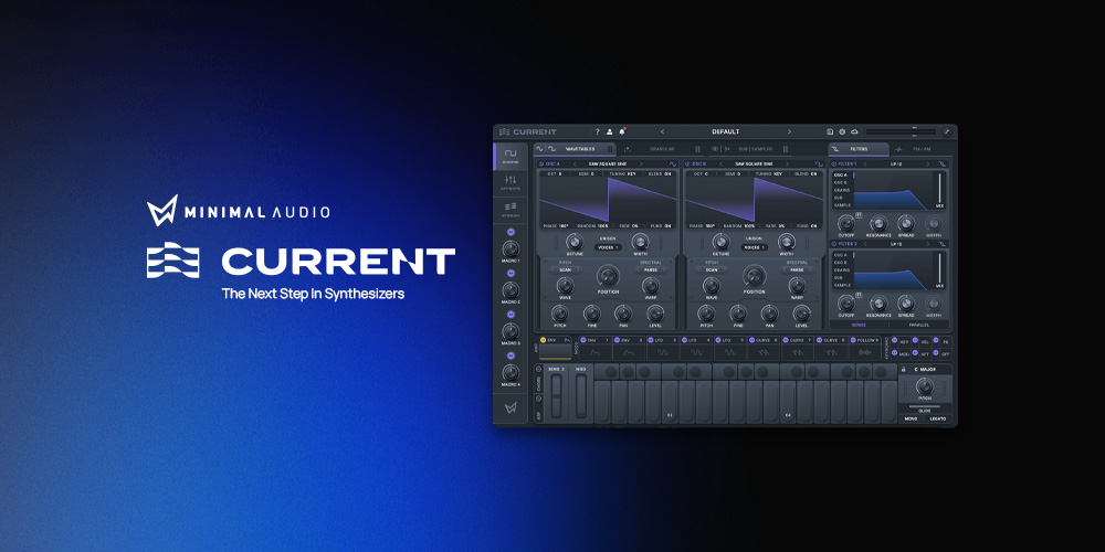 Minimal Audio Current | シンセシス、エフェクト、拡張機能を統合したバーチャル・インストゥルメント