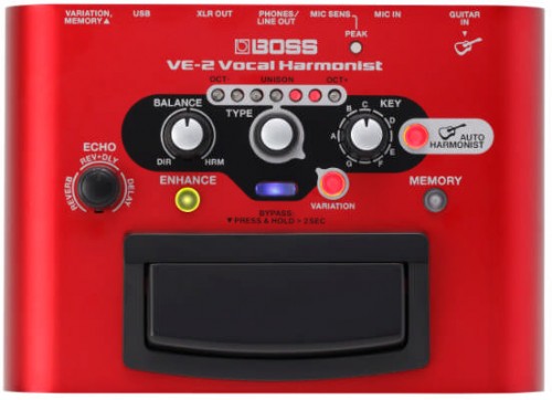 BOSS「VE-2」発表！USBオーディオインターフェース搭載のボーカルエフェクター