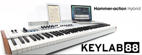 Arturia 「KeyLab88」 ピアノタッチMIDIキーボード登場！