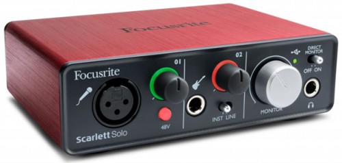 Focusrite Scarlett Solo発表！人気インターフェース”スカーレット”の最小モデル