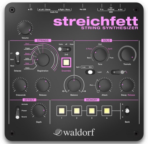 Waldorf ストリング・シンセサイザー「Streichfett」発表！