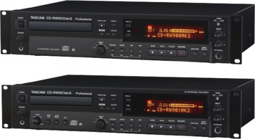 TASCAM 業務用CDレコーダー/プレーヤー「CD-RW900MKII」「CD-RW901MKII」発売