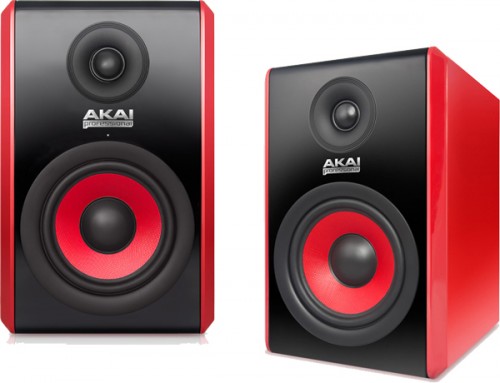 台数限定生産！赤色のスタジオモニタースピーカーAKAI 「RPM500」「RPM800」