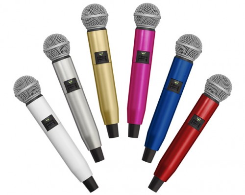 ワイヤレスマイク SHURE GLX-D を着せ替えできるカラフルなカラーハンドルアイテム