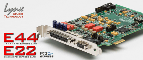 Lynx Studio Technology E44 / E22 発売！PCI ExpressフォーマットオーディオインターフェイスI/Oカード