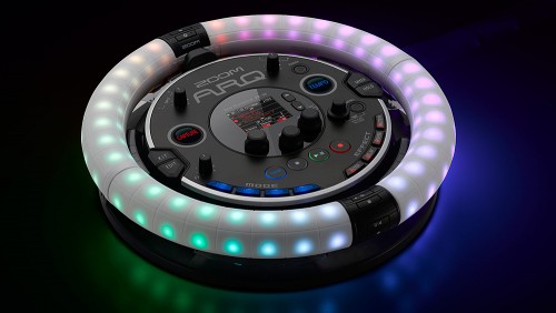 【NAMM 2016】 光のリングで音を操る！ 新感覚の EDM ドラムマシン ZOOM ARQ Aero RhythmTrak (AR-96) 発表！