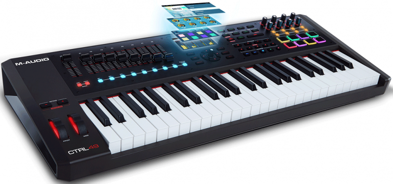 【NAMM 2016】M-Audio CTRL 49 発表！ソフト音源とインタラクティブに操作するVIP搭載MIDIキーボード