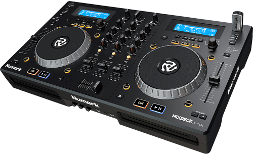 CD、USBメモリ、PCと1台3役のDJプレーヤー Numark Mixdeck Express 黒ボディにリニューアル！