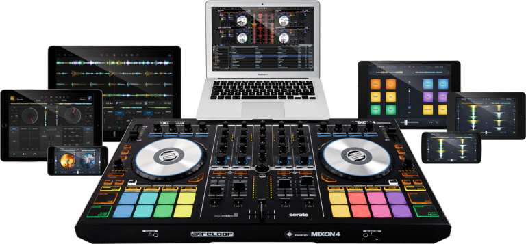 djay PRO と Serato DJに完全対応！タブレット＆PC双方に使えるDJコントローラー Reloop MIXON 4