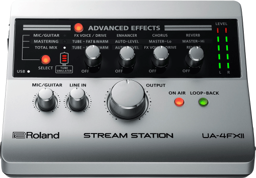 ギター＆歌配信に最適なエフェクター内蔵の生放送インターフェース！Roland UA-4FX II