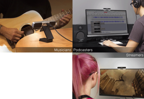 指向性、集音幅が調整できるデスクトップUSBマイク SAMSON Go Mic Connect