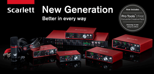 Focusrite Scarlett Gen2 シリーズ　クラス最小レイテンシーを実現！