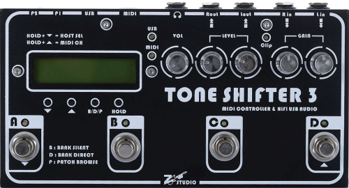 まさにギター専用オーディオ・インタフェース！世界初のMIDIフットスイッチ・モデル Tone Shifter 3
