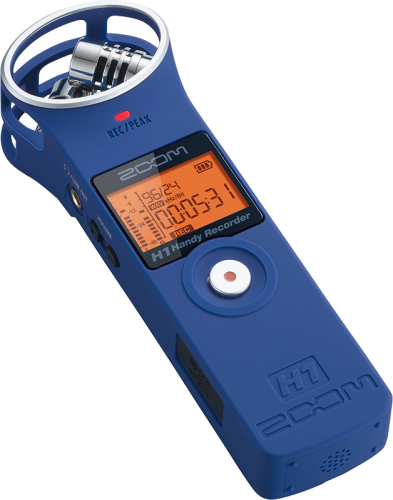 数量限定カラー！人気ミニハンディレコーダー H1ver.2 の青モデル ZOOM H1LU