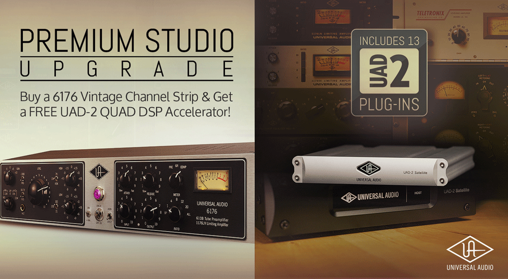 チャンネルストリップ Universal Audio 6176 購入で UAD-2 QUAD CORE がもらえる！