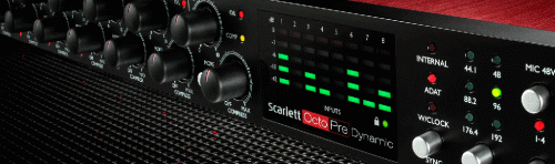 【NAMM2017】Focusrite Scarlett OctoPre Dynamic発表！アナログコンプ搭載の8チャンネルマイクプリ