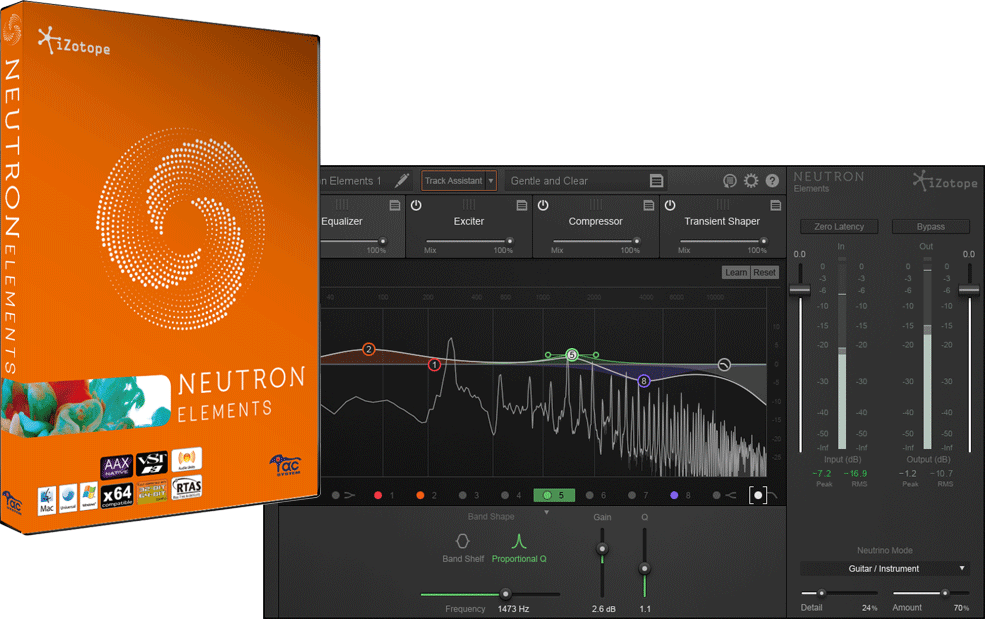 iZotope Neutron Elements 発売！簡易版ながら必要な機能を備えた自動最適化プラグイン
