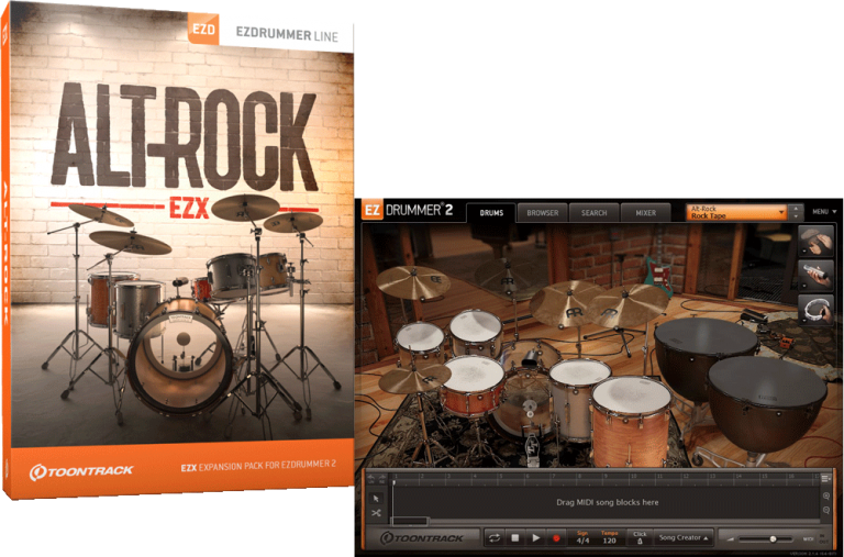TOONTRACK EZX ALT-ROCK 発売！オルタナティヴ・ロックを特徴としたEZX拡張音源