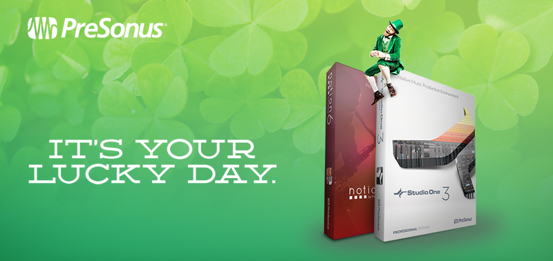 PRESONUSソフトが最大43％オフ！St. Patrick’s Dayプロモーション