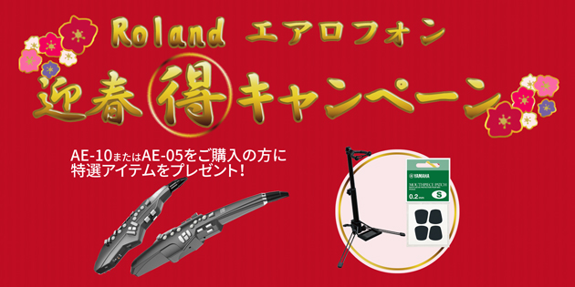迎春キャンペーン | エアロフォン購入で特選アイテムをゲット！