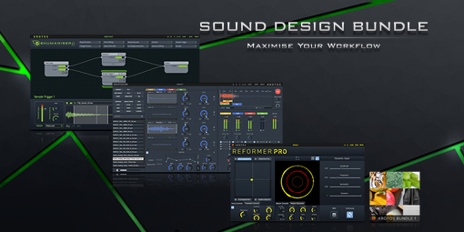 KROTOS Sound Design Bundle |  3つの効果音作成ツールがセットに