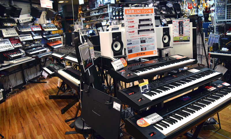 東海地区最大級の売場面積と商品展示を誇る総合楽器店 Digiland Pro Shop 名古屋パルコ店