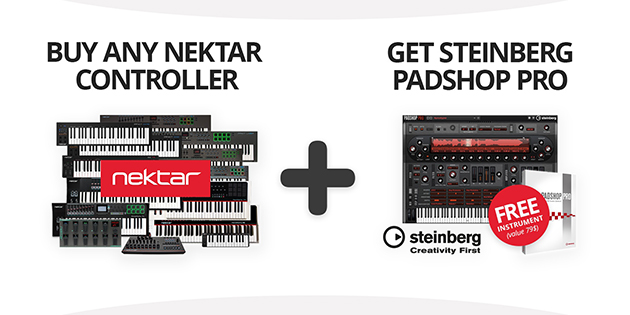 Nektar MIDIキーボード セール！今なら Padshop Pro が無償でもらえる