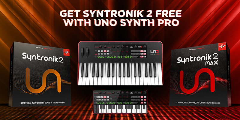 UNO Synth Pro / UNO Synth Pro Desktop のご購入者にソフトウェアシンセサイザー Syntronik 2 をプレゼント