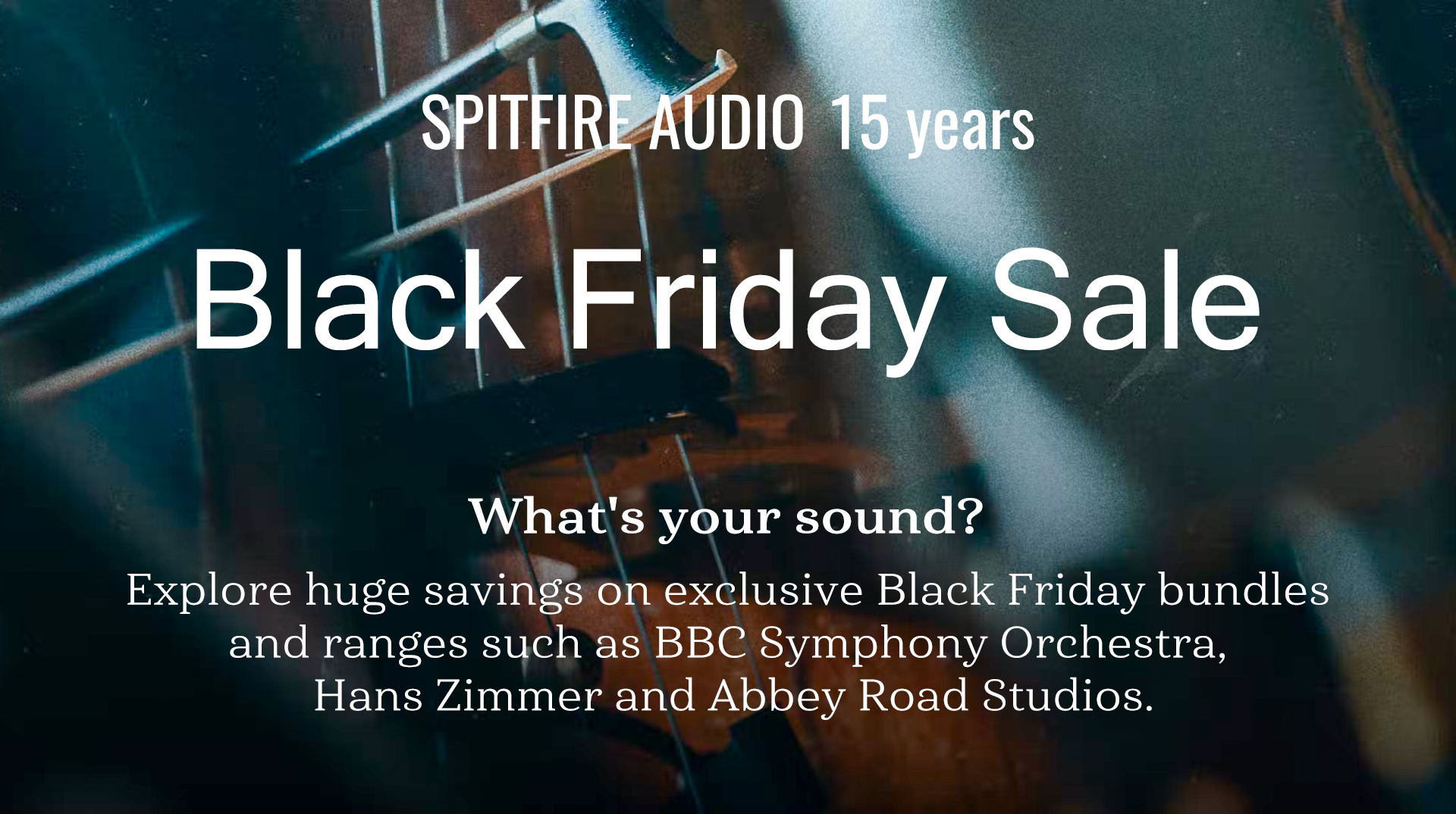 【ブラックフライデーセール 2023】SPITFIRE AUDIO 人気オーケストラ音源が驚きの価格に！