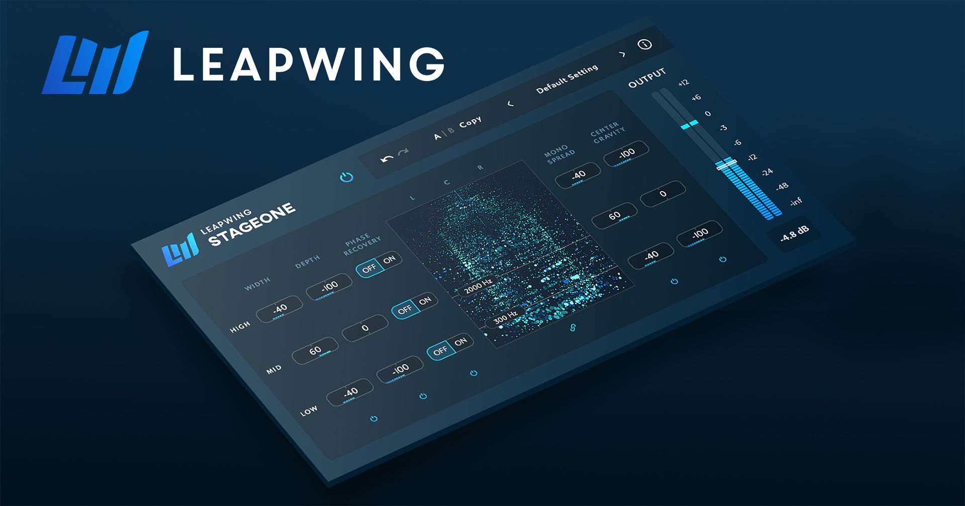 LEAPWING StageOne 2 |サウンドに広がりや奥行きを加えるなど音像をコントロールできるプラグイン
