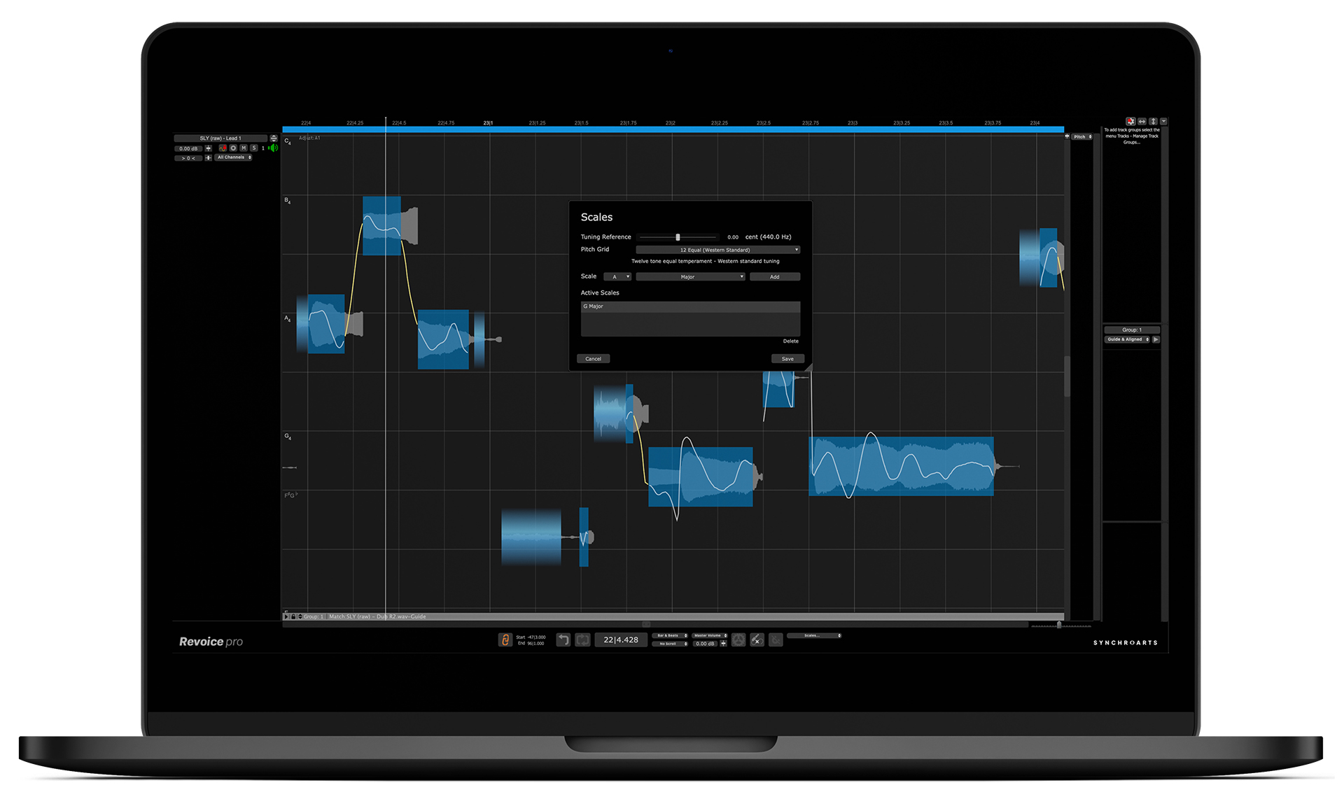 Synchro Arts Revoice Pro 5 | 超強力のボーカルとダイアログ用タイミング＆ピッチ＆レベル補正ツール