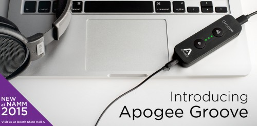 ApogeeのUSB-DAC「Groove」が登場！ポータブルで超高音質なヘッドホンアンプ