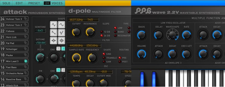 Waldorf Waldorf Edition 2 発表！「PPG Wave2.2V」「Attack」「D-Pole」が1パッケージ