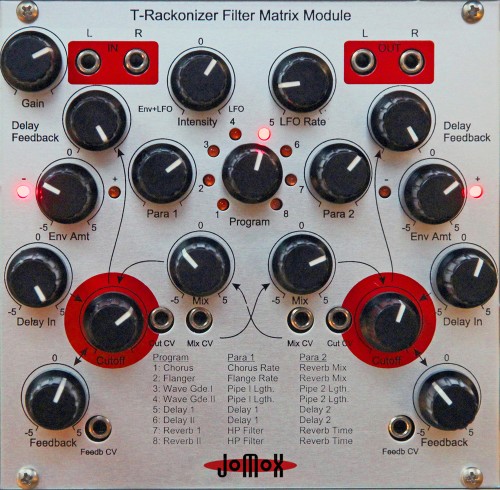 Jomoxのユーロラック・フィルターモジュールが進化！「T-Rackonizer」登場