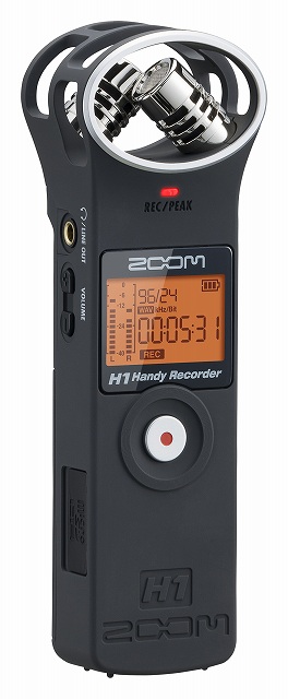 人気ハンディーレコーダーZOOM H1のマッドブラックバージョンが