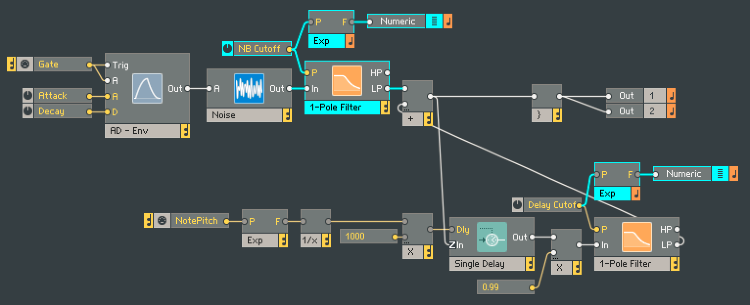 Native Instruments REAKTOR を使っていろいろなシンセサイザーを作ってみた。其の三