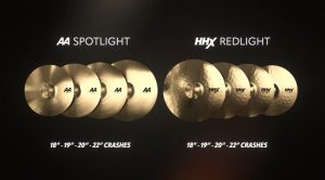 SABIAN　HHX Redlight   & AA Spotlight Crash Cymbals 登場