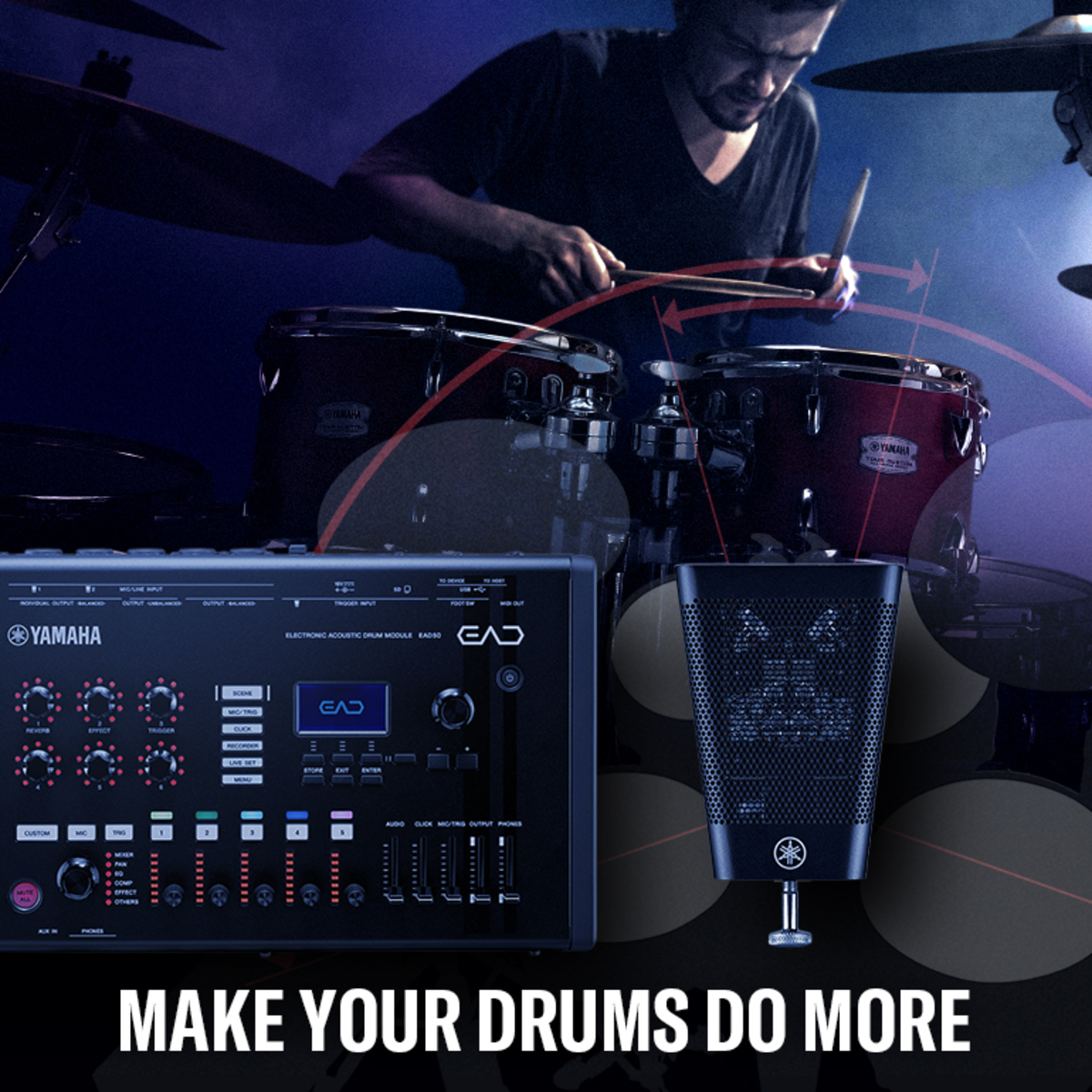 YAMAHA EAD50｜自宅からステージまでを一台でカバーするドラムシステム