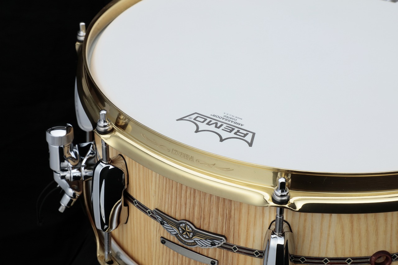 【新製品:スネア】TAMA TVA1455S｜コンガのような製法で成形したステイヴシェルを採用したアッシュ材スネアドラム