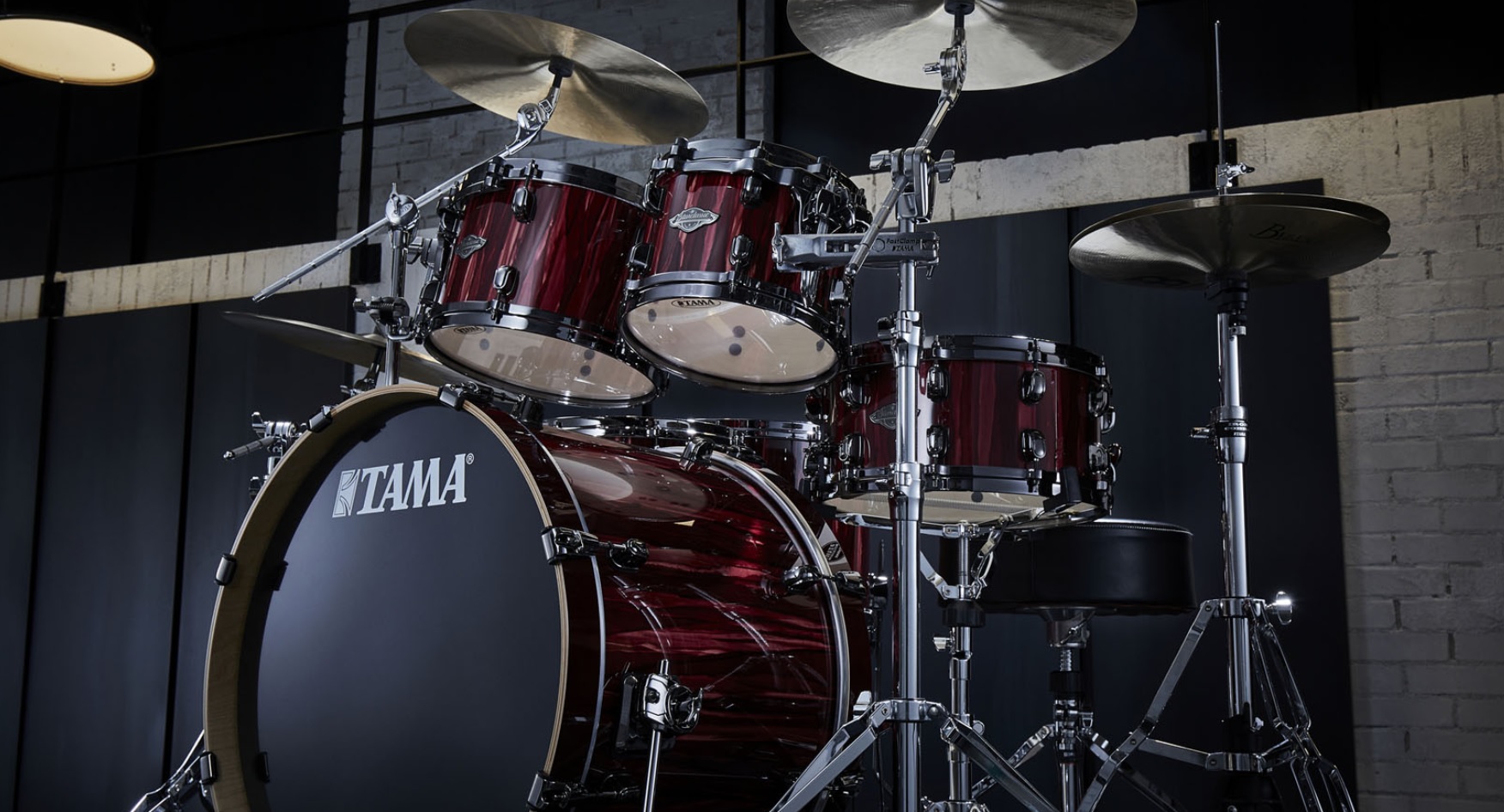 【NAMM2023:ドラムセット】TAMA MBS52RZBNS｜「Starclassic Performer」シリーズから”Black Nickel Shell Hardware”を採用した限定ドラムセットを発表！