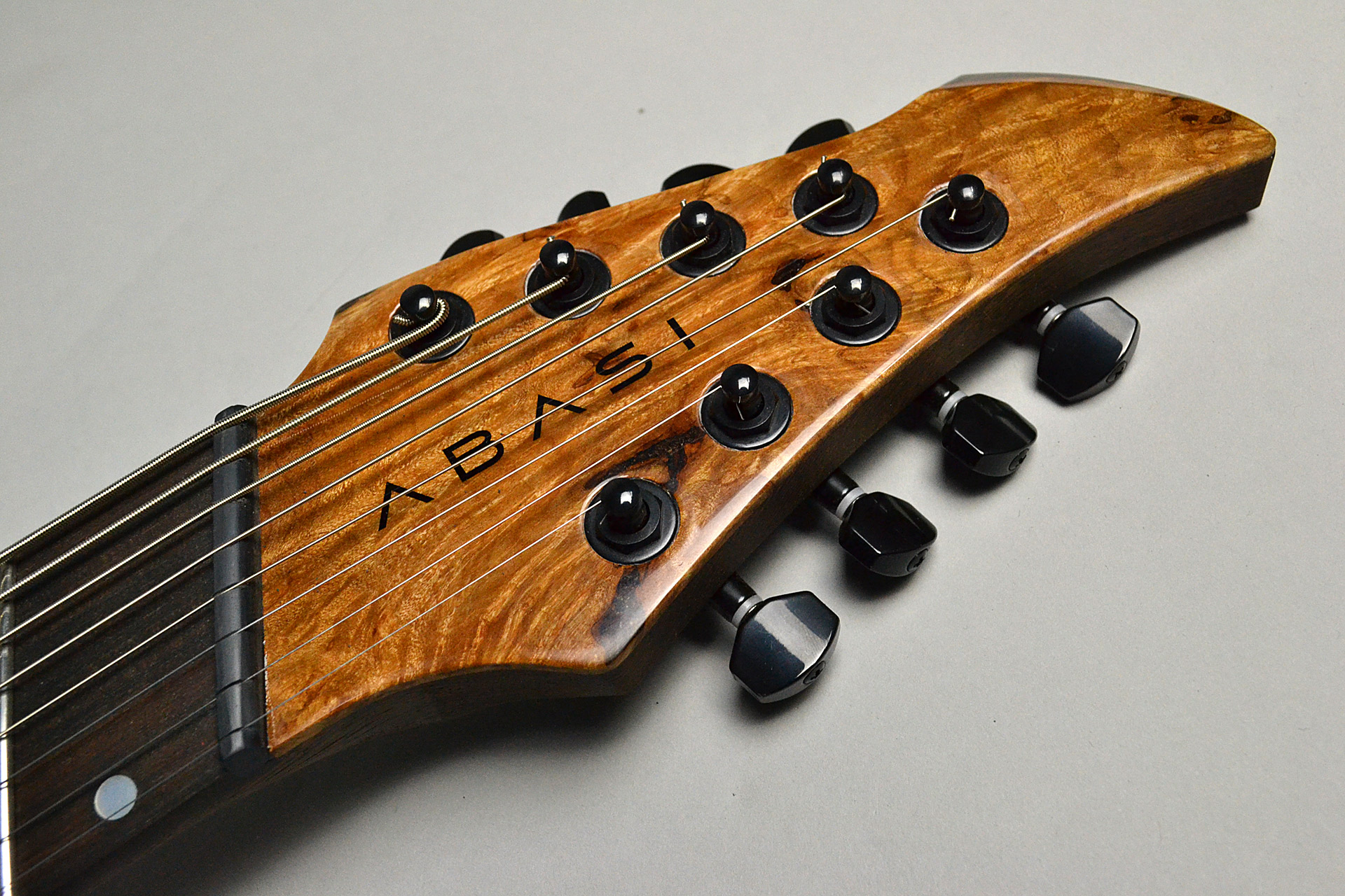 Abasi Guitars 8st Multi Scale(Fanned Fret) Burl/Ebony Natural Stain