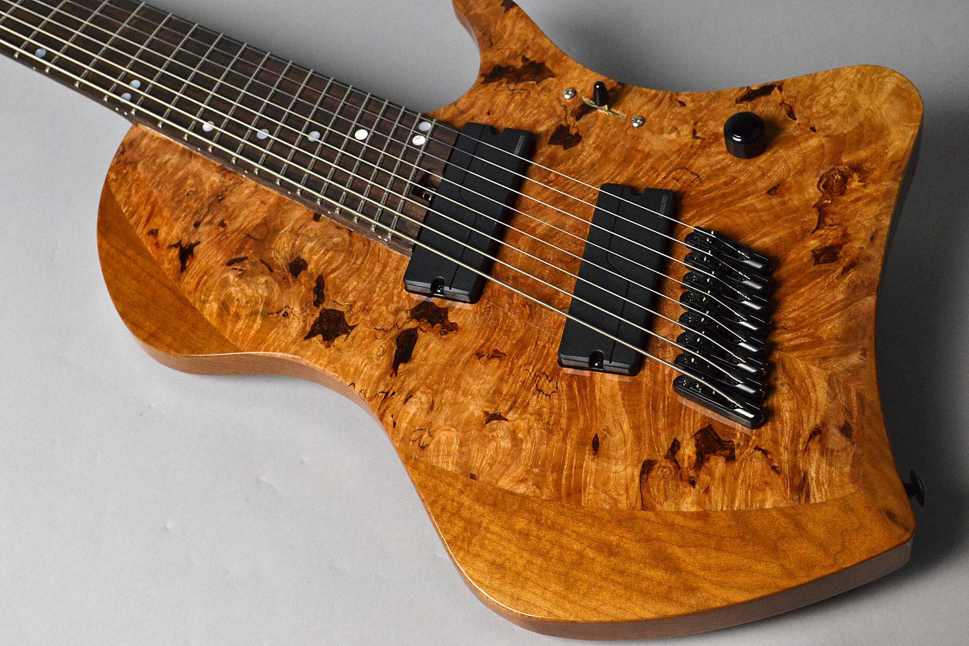 Abasi Guitars 8st Multi Scale(Fanned Fret) Burl/Ebony Natural Stain