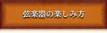 弦楽器の楽しみ方
